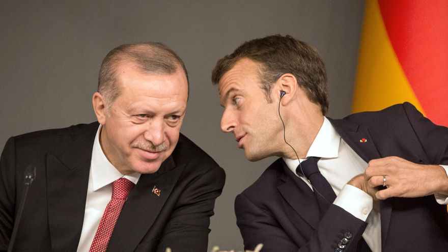 Erdogan y Macron en una imagen de archivo.