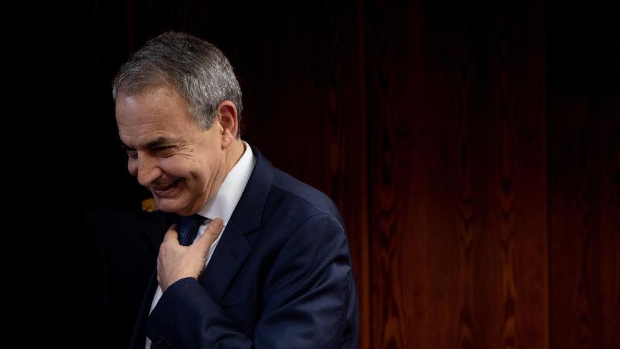 José Luis Rodríguez Zapatero durante su comparecencia ante la Comisión de Investigación sobre el ‘caso Koldo’, en el Senado.