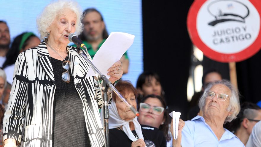 Un fiscal de Mar del Plata denunció a Estela de Carlotto por pedir que Milei “se vaya rápido”