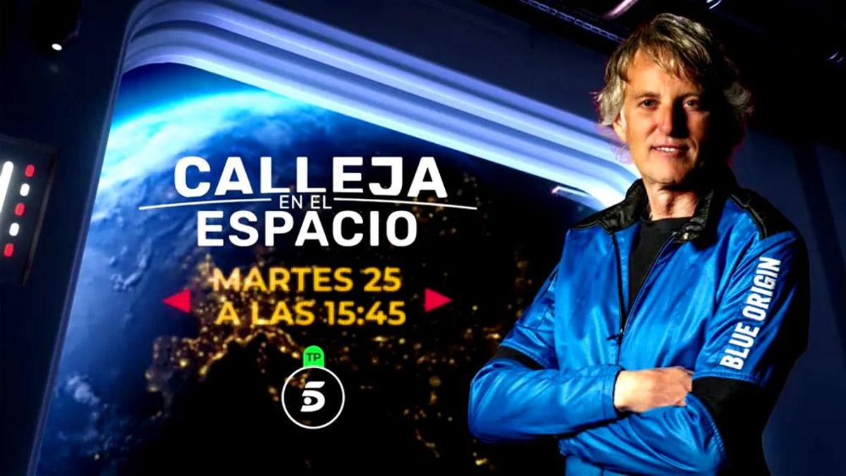 Telecinco detalla la cobertura del viaje espacial de Calleja, con el lanzamiento que emitirá en directo sus informativos