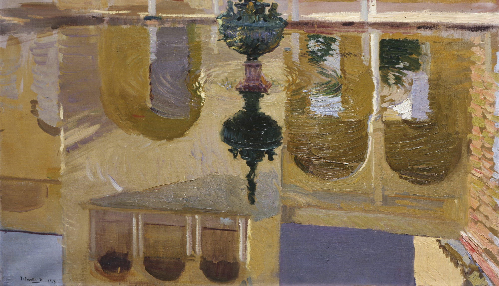 'Reflejos en una fuente', de 1908, es otra de las piezas de la muestra.