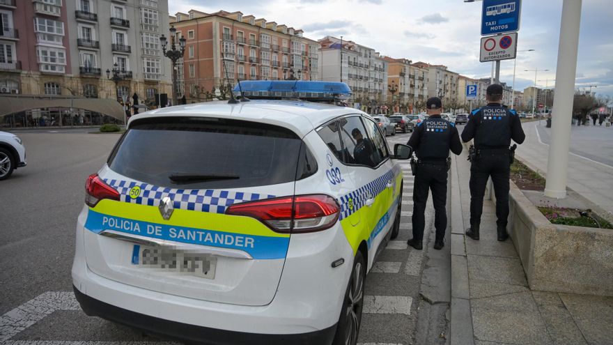 Archivo - Intervenciones de la Policía Local de Santander