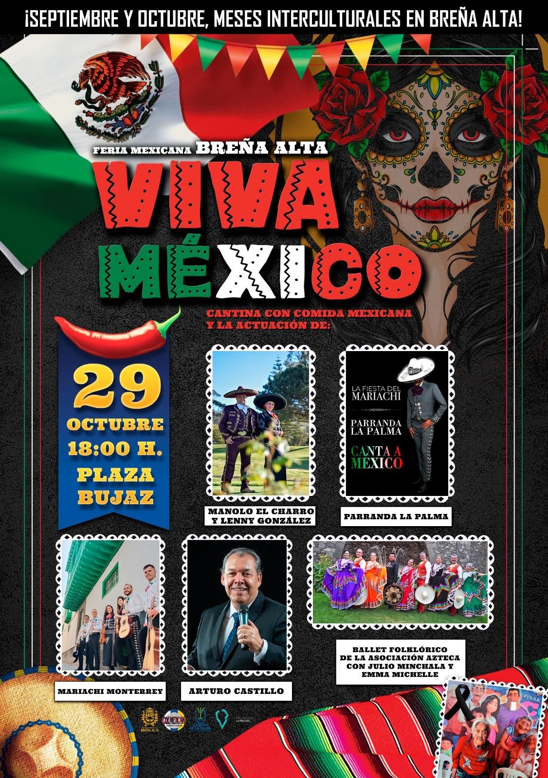 Cartel de la fiesta  ‘Viva México’.