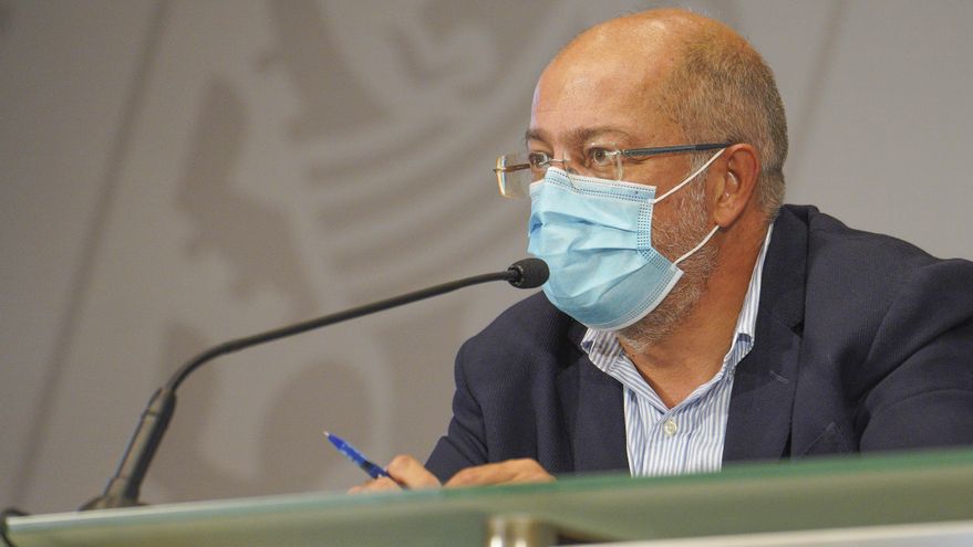 El vicepresidente de la Junta, Francisco Igea, durante la rueda de prensa posterior al Consejo de Gobierno.