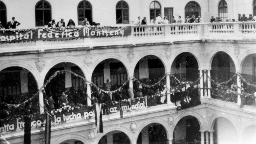 Inauguración del Hospital Federica Montseny en el Claustro del Campus de la Merced