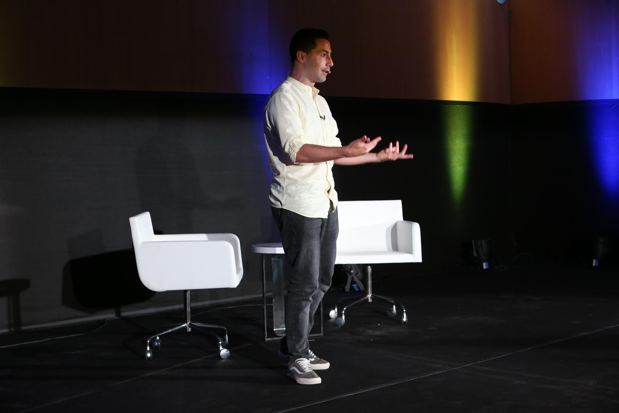 David Cuesta, uno de los periodistas fundadores de Despiertos. (Alejandro Ramos).