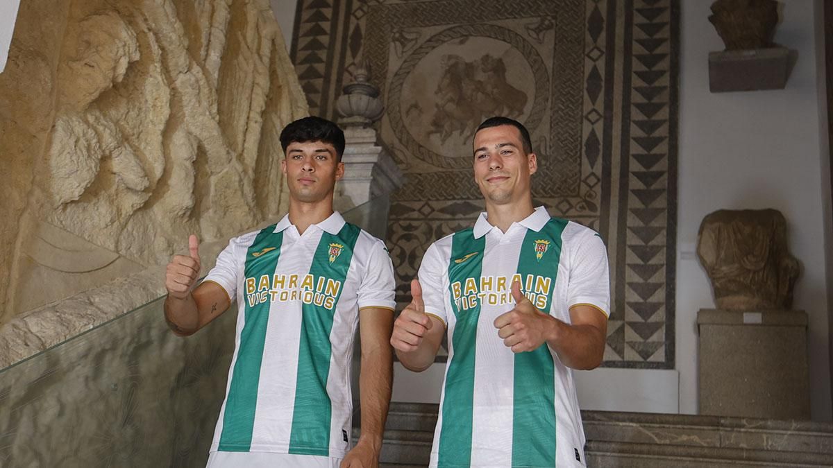 Presentación de Damián Cáceres y Jacobo Martí como nuevos jugadores del Córdoba CF en el Museo Arqueológico