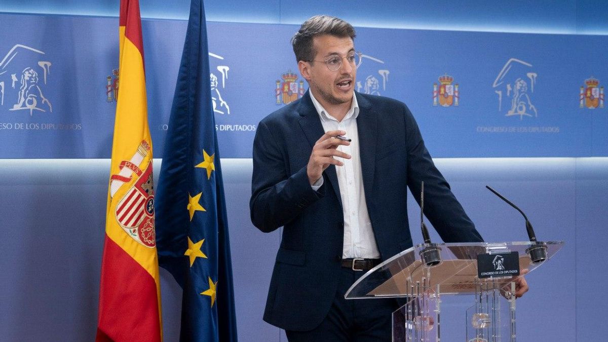 Archivo - El diputado de la Chunta Aragonesista en el Congreso, Jorge Pueyo
