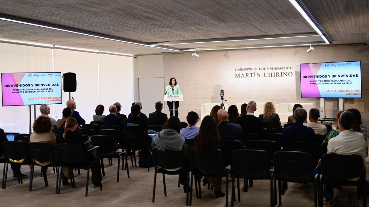 La alcaldesa, Carolina Darias, en la presentación del proyecto piloto 'Experiencias Turismo España'.