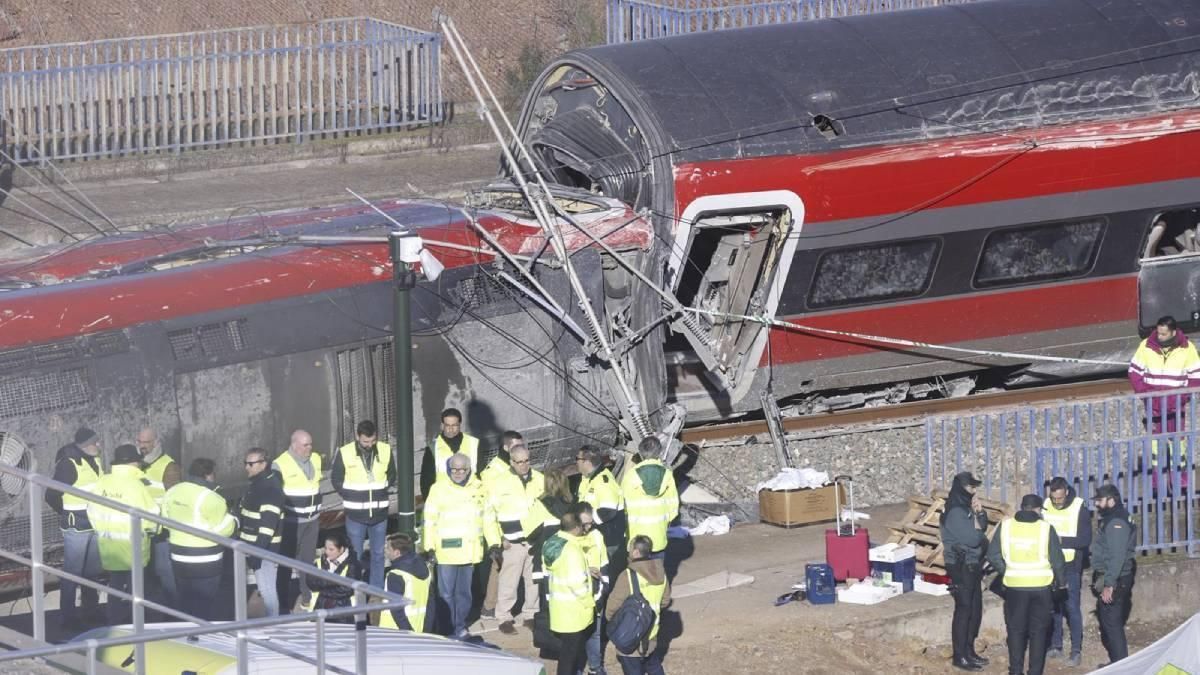 Una imagen del accidente ferroviario de Adamuz