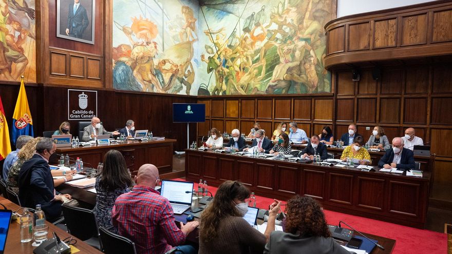 Pleno del Cabildo de Gran Canaria celebrado este viernes
