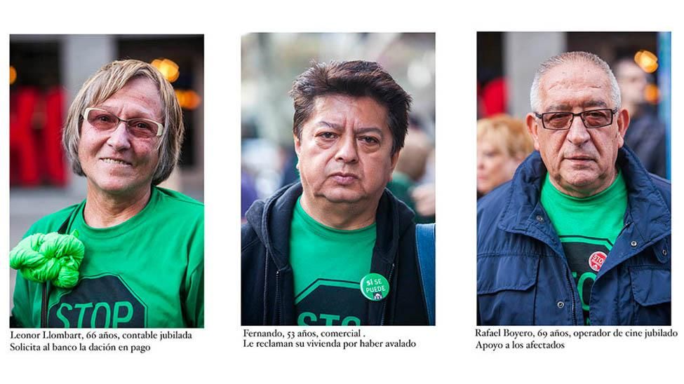 Los rostros de la lucha por la vivienda en Barcelona. /CARMEN SECANELLA