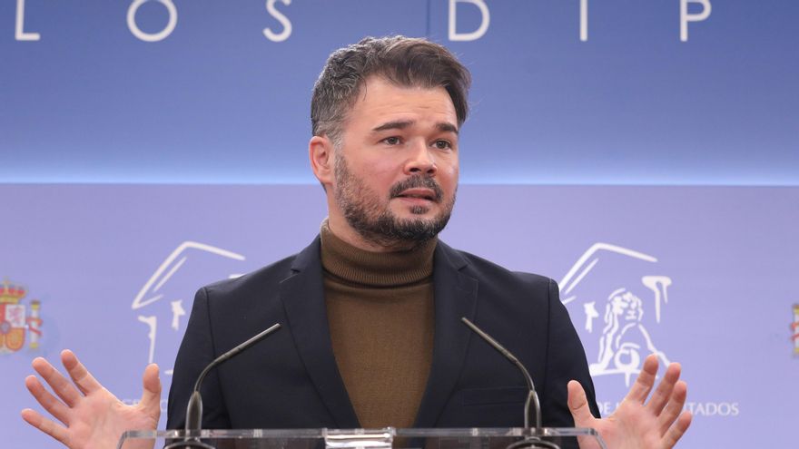 El portavoz de ERC en el Congreso, Gabriel Rufián.