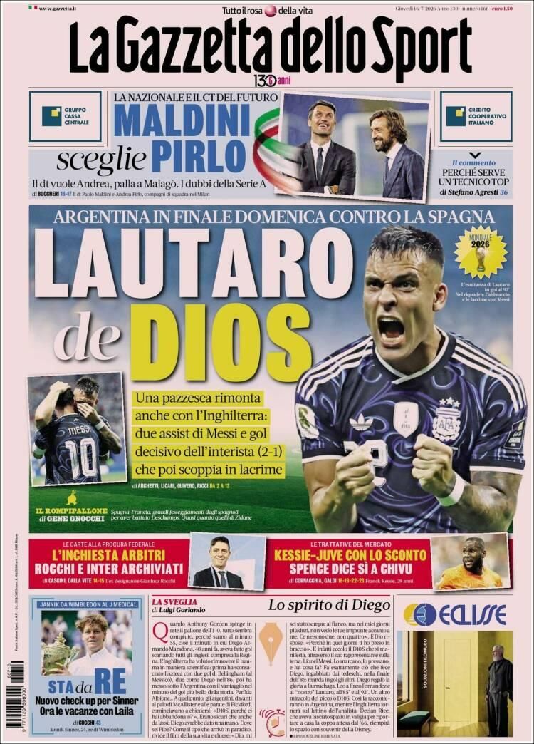 Hermosa mañana, ¿verdad? La Selección Argentina lo hizo otra vez: las tapas de los diarios se rinden ante la Scaloneta finalista