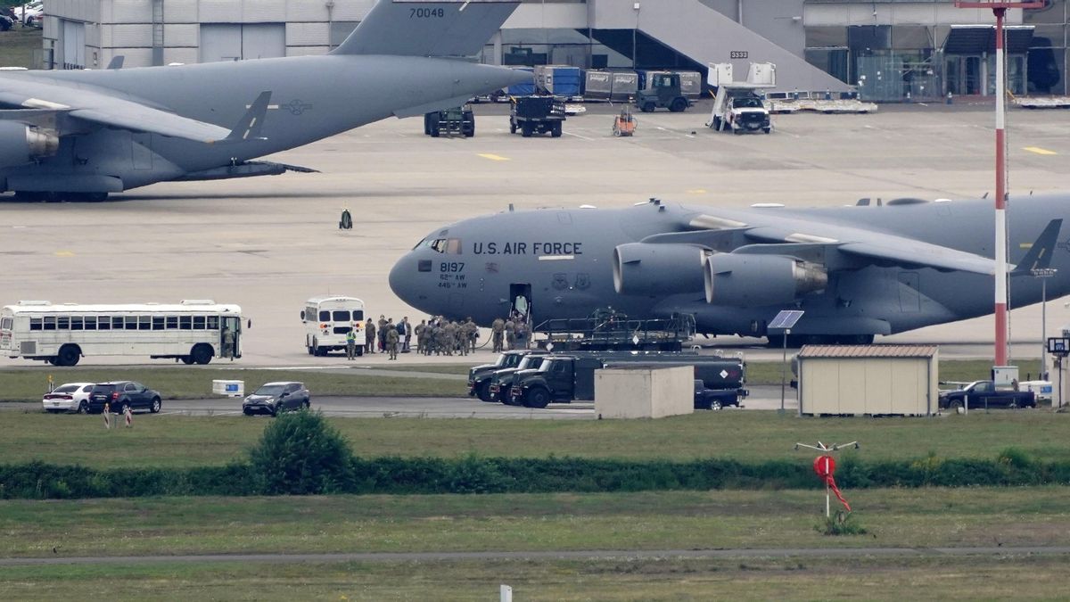 La base aérea estadounidense de Ramstein (Alemania), en una imagen de archivo. EFE/EPA/RONALD WITTEK/Archivo