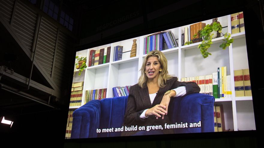 Yolanda Díaz apuesta por un "nuevo sujeto político europeo que una a verdes y progresistas de diversas tradiciones"