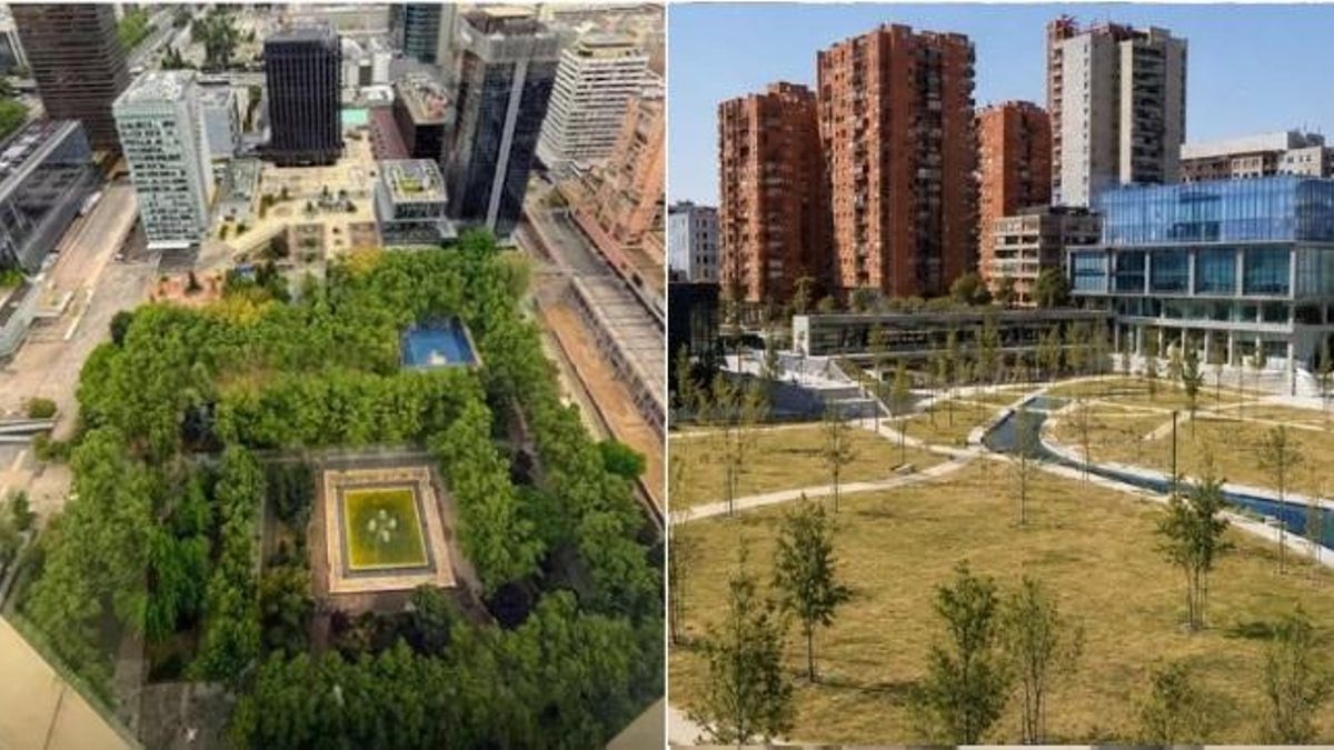 “El vergel ya existe”: asociaciones vecinales piden que el nuevo AZCA respete una gran arboleda