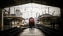 Estación de Santa Apolonia en Lisboa, donde llegaba el Lusitania Exprés