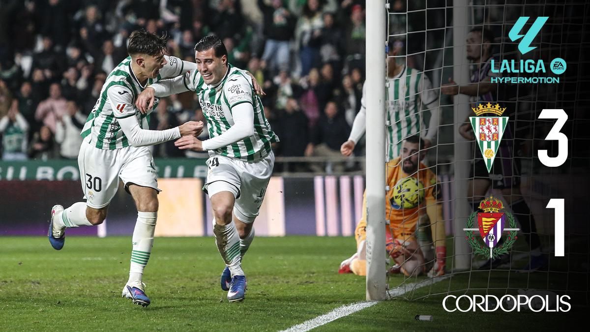 Marcador del Córdoba CF - Real Valladolid CF