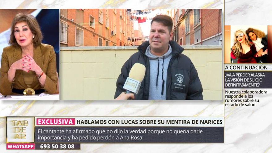 'TardeAR' señala a Lucas por su "mentira de narices" y él se disculpa con Ana Rosa: "No fue con malicia"