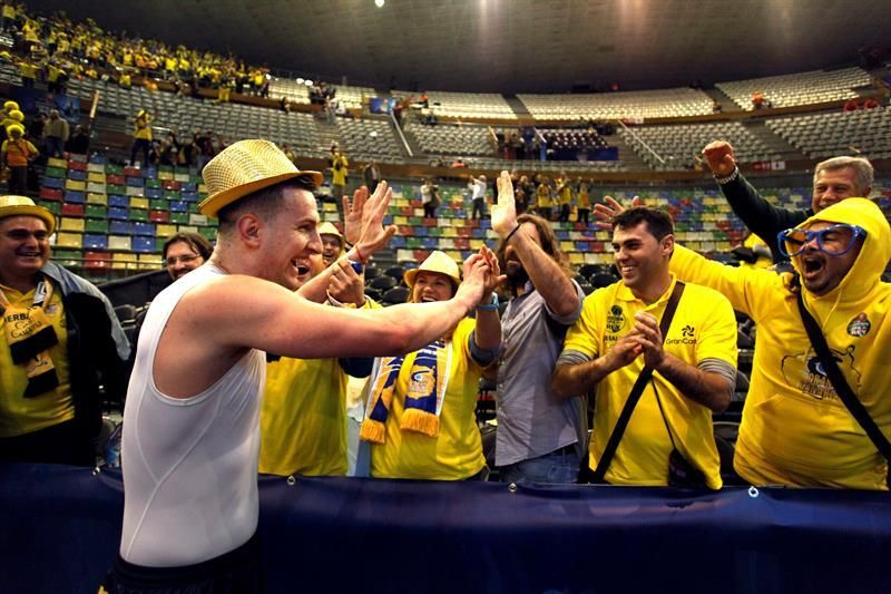 Partido de cuartos de final de la Copa del Rey entre el Valencia Basket y el Herbalife Gran Canaria en La Coruña. Efe.