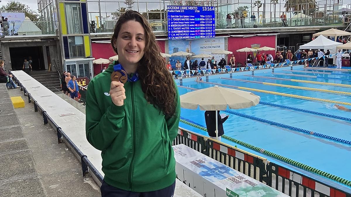 Alba Cartes logra un bronce en el Nacional de natación de larga distancia