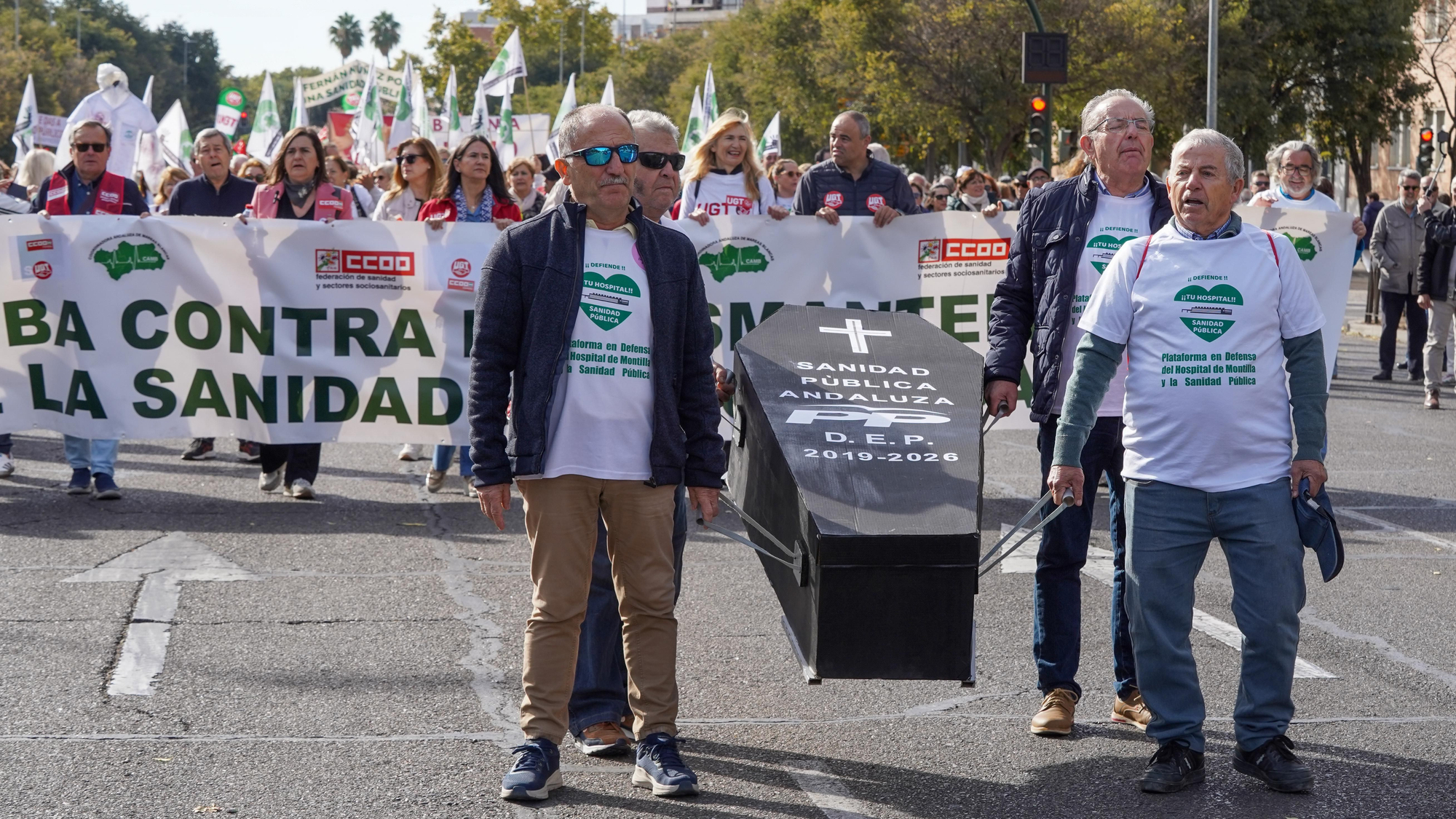 Manifestación en defensa de la sanidad pública