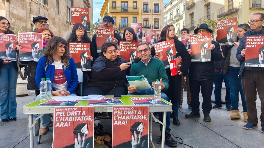 Movimientos sociales, vecinos y sindicatos se alían en una manifestación en València para exigir límites al precio de la vivienda