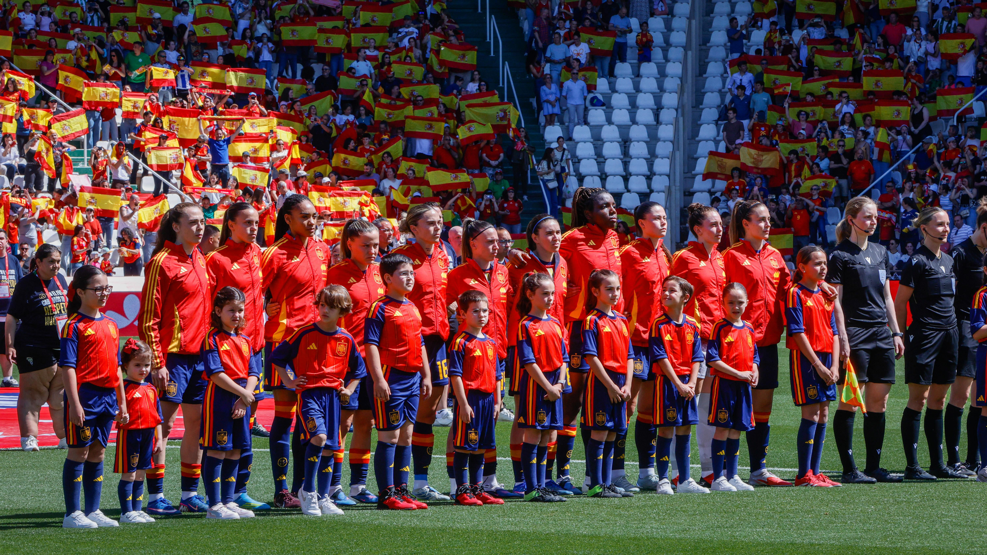 El partido de la selección femenina España - Ucrania