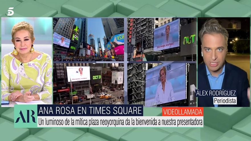 Ana Rosa Quintana y Álex Rodríguez en 'El programa de AR'