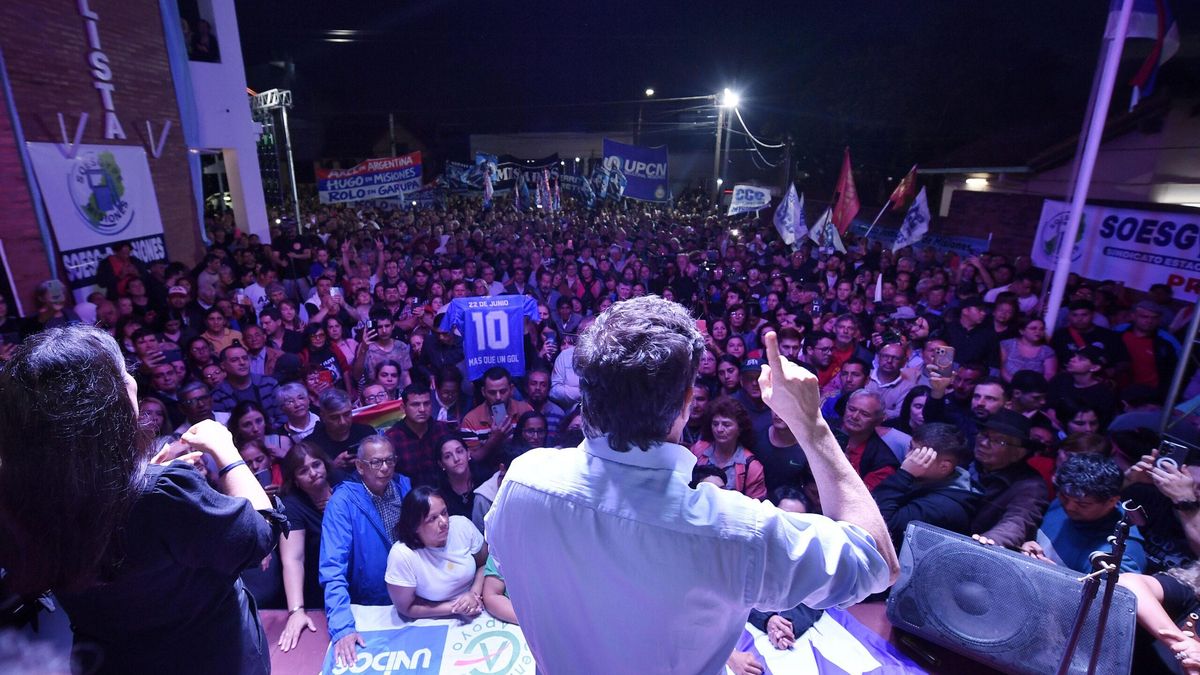 Axel Kicillof en un acto del PJ en Posadas, el 9 de septiembre de 2026.
