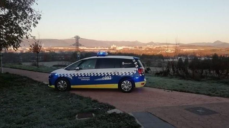 Vehículo de la Policía Municipal de Pamplona.