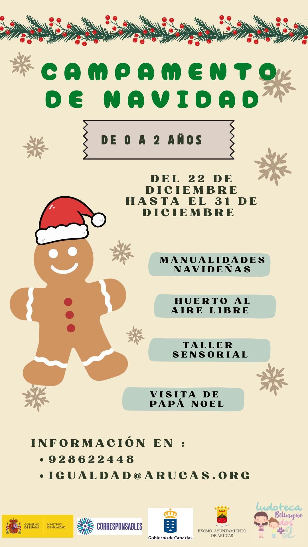 Campamento de Navidad de 0 a 2 años.