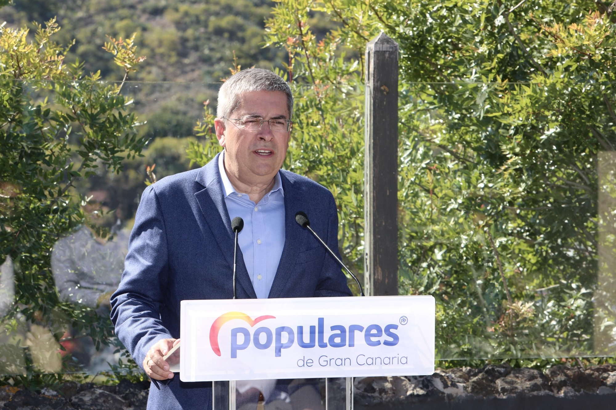 Marco Aurelio Pérez, candidato del PP al Cabildo de Gran Canaria durante la presentación de su candidatura. (Alejandro Ramos)