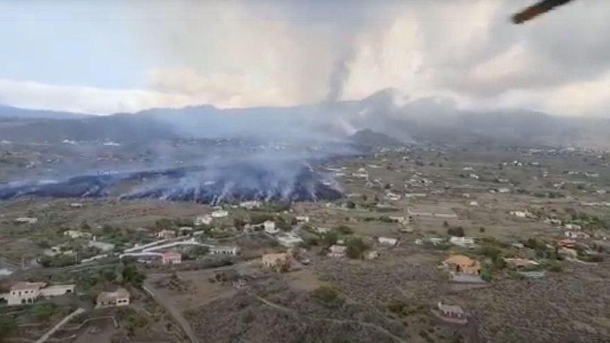Avance de la lava en La Palma