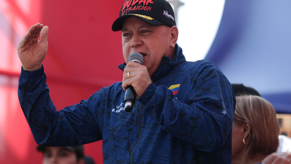 Fotografía de archivo en la que se captó al ministro de Interior de Venezuela, Diosdado Cabello. 