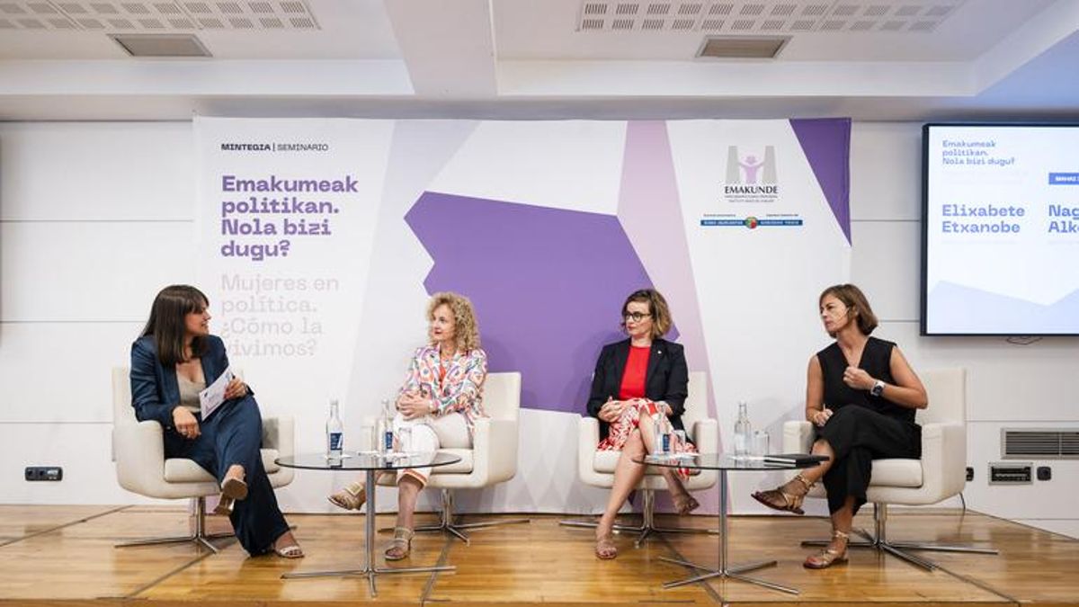 Seminario organizado por el Instituto Vasco de la Mujer (Emakunde) centrado en la representación sustantiva de las mujeres en política, bajo el título ‘¿Cómo es la política para ellas?’.