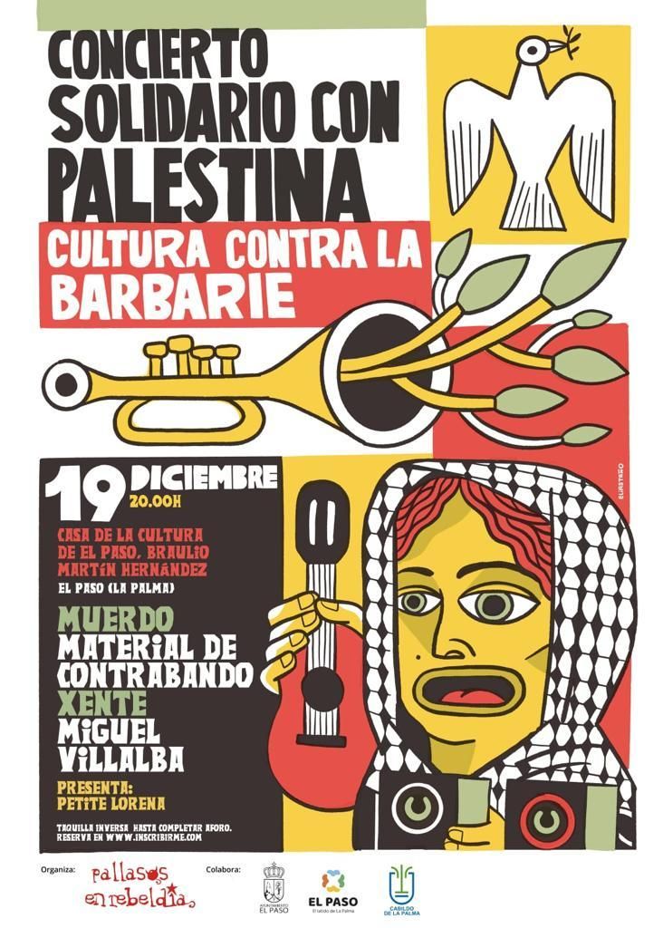 Cartel del concierto solidario.