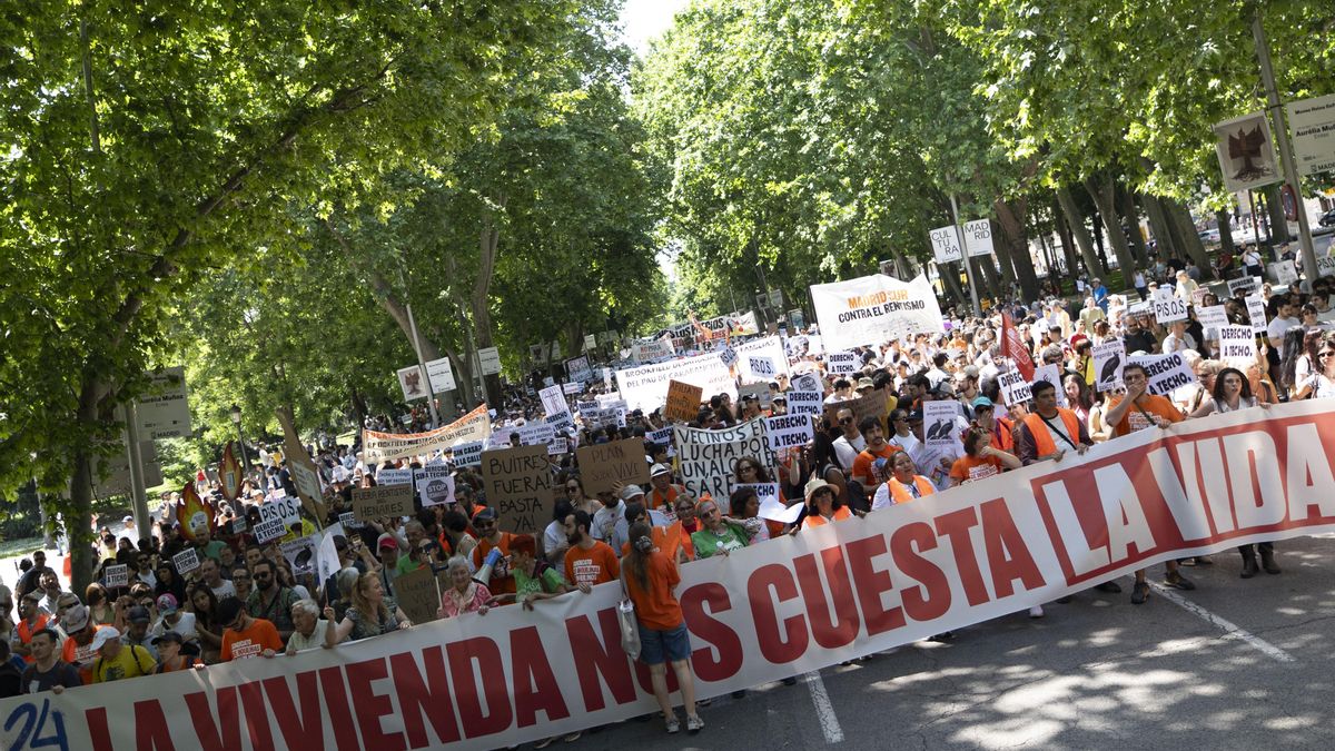 La cabecera de la manifestación.