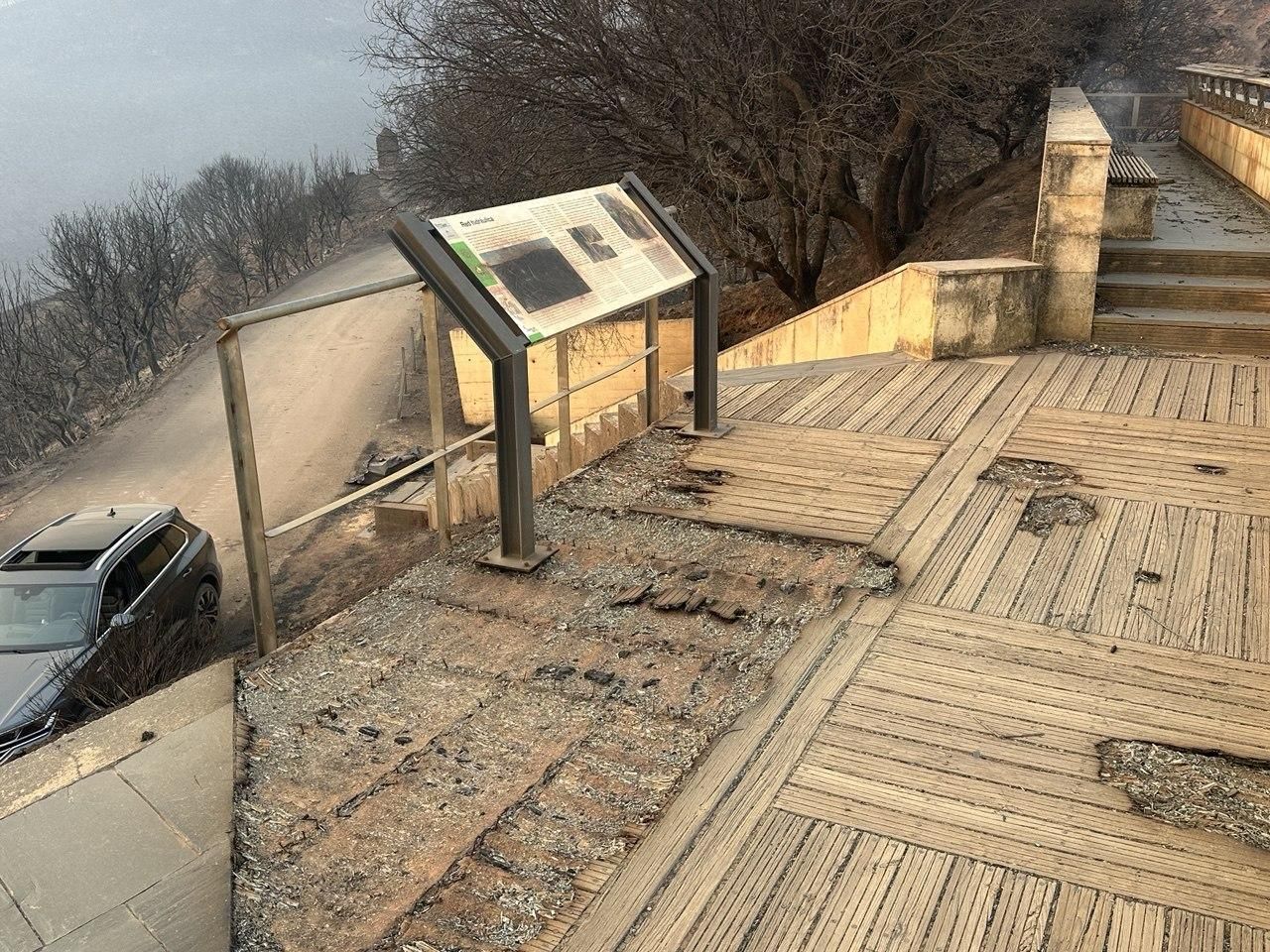Desolación en Las Médulas tras los incendios forestales