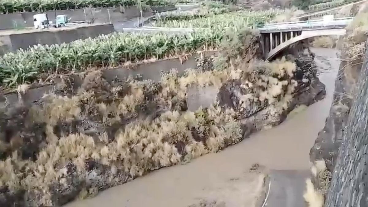 Barranco de Las Angustias, este miércoles.