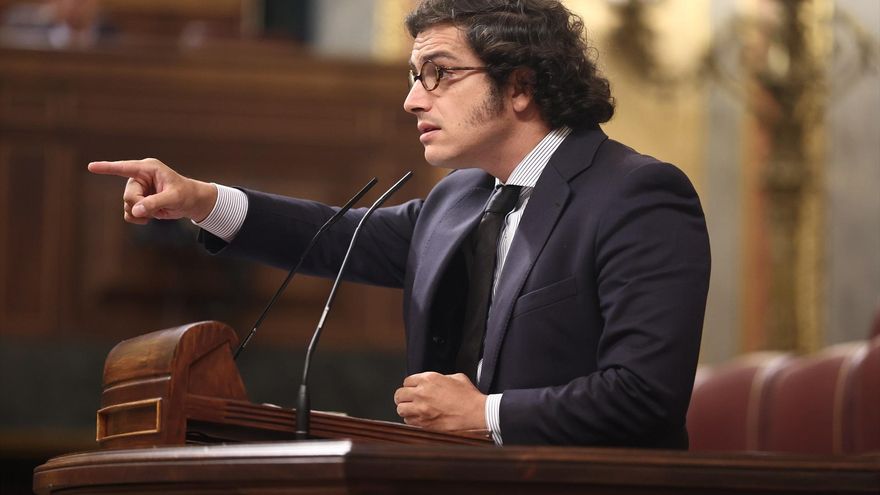 El secretario general de Vox, José María Figaredo, durante la celebración de una sesión extraordinaria del Pleno del Congreso de los Diputados, a 23 de julio de 2026, en Madrid (España). Eduardo Parra / Europa Press