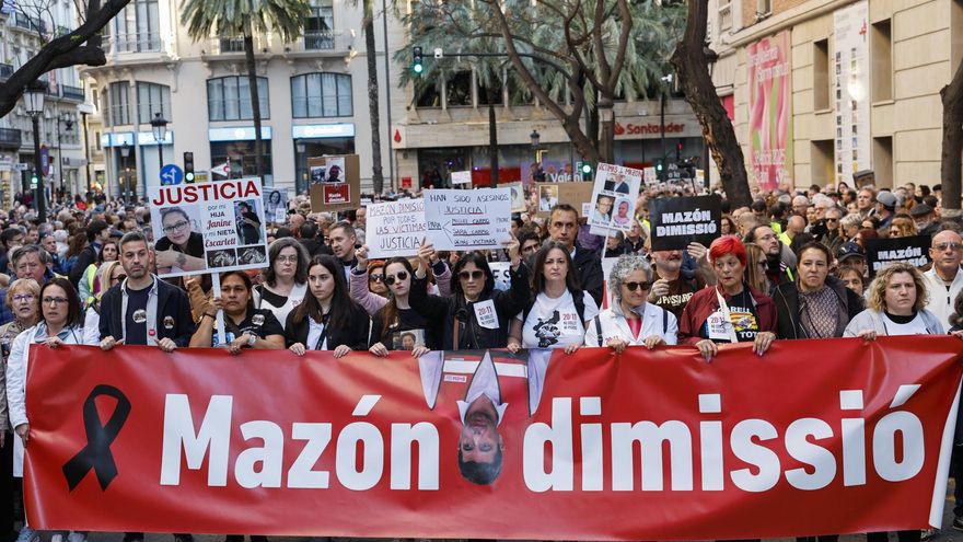 Valencia culmina un año de protestas contra Mazón con una gran manifestación este sábado con motivo del aniversario de la dana