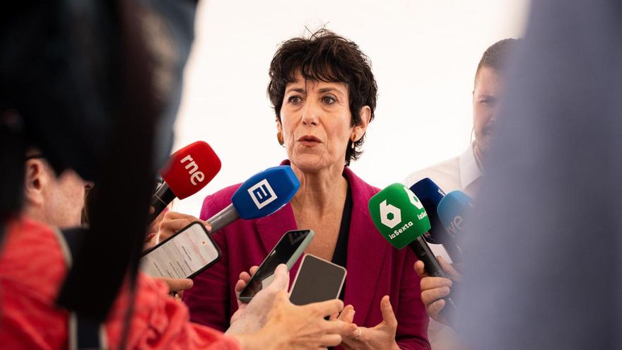 La ministra de Inclusión, Seguridad Social y Migraciones, Elma Saiz, en la IV Conferencia Iberoamericana Ministerial de Asuntos Sociales y Desarrollo Inclusivo, celebrada en Avilés.