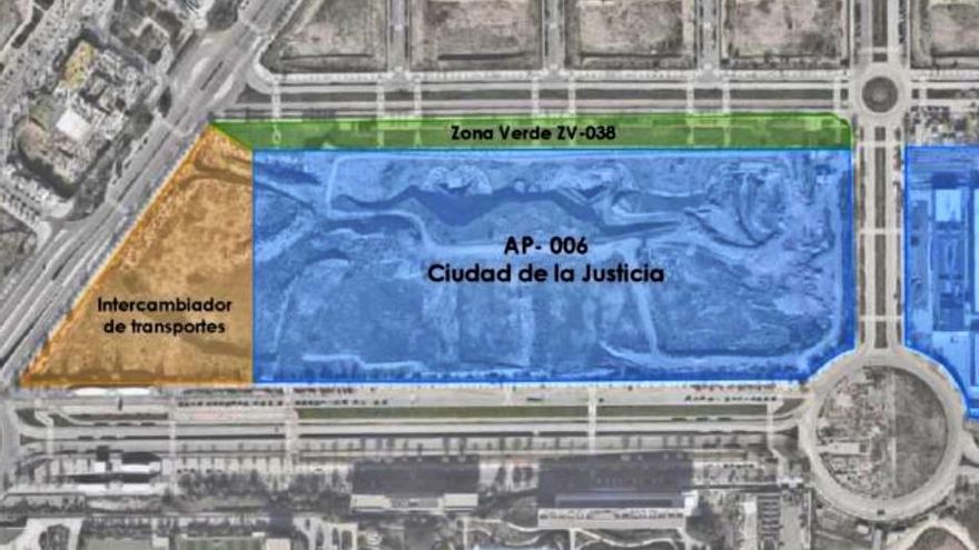 El proyecto de Ayuso para la Ciudad de la Justicia incluye dos macroaparcamientos para casi 5.000 vehículos