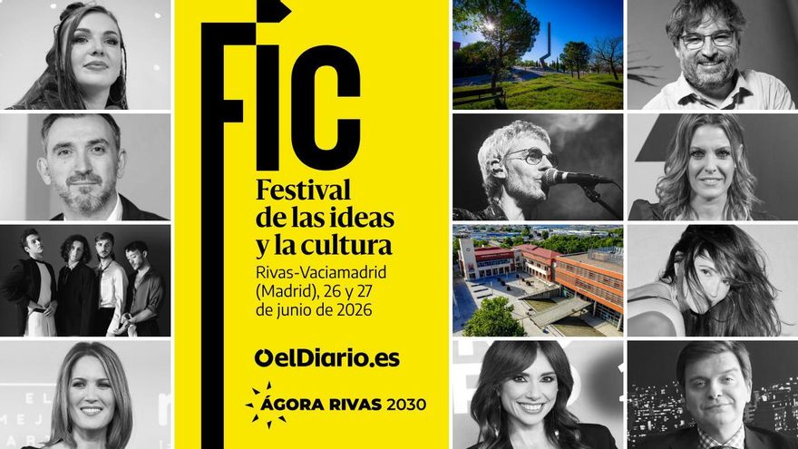 Marc Giró, Ariel Rot, La Bien Querida, Arde Bogotá, Silvia Intxaurrondo, Inés Hernand, Jordi Évole, Marta Flich y Andrea Ropero, en el V Festival de las Ideas y la Cultura de elDiario.es en Rivas-Vaciamadrid