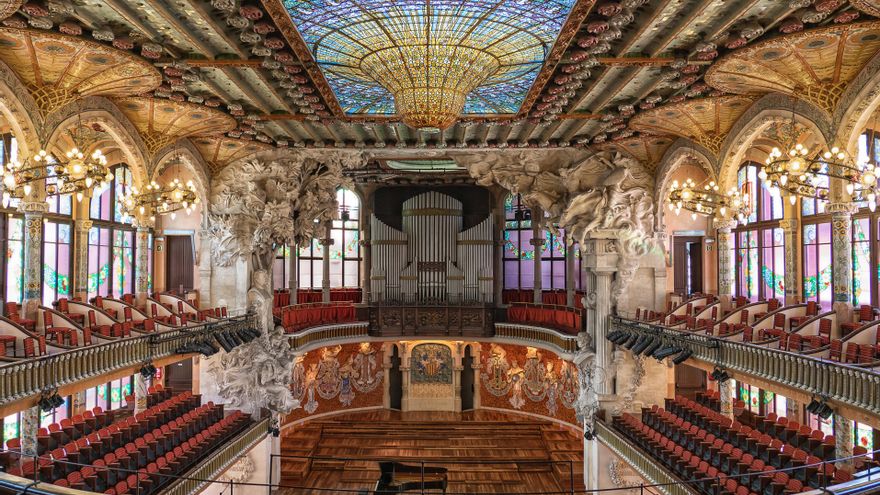 El palacio modernista de Barcelona donde podrás disfrutar de las mejores melodías