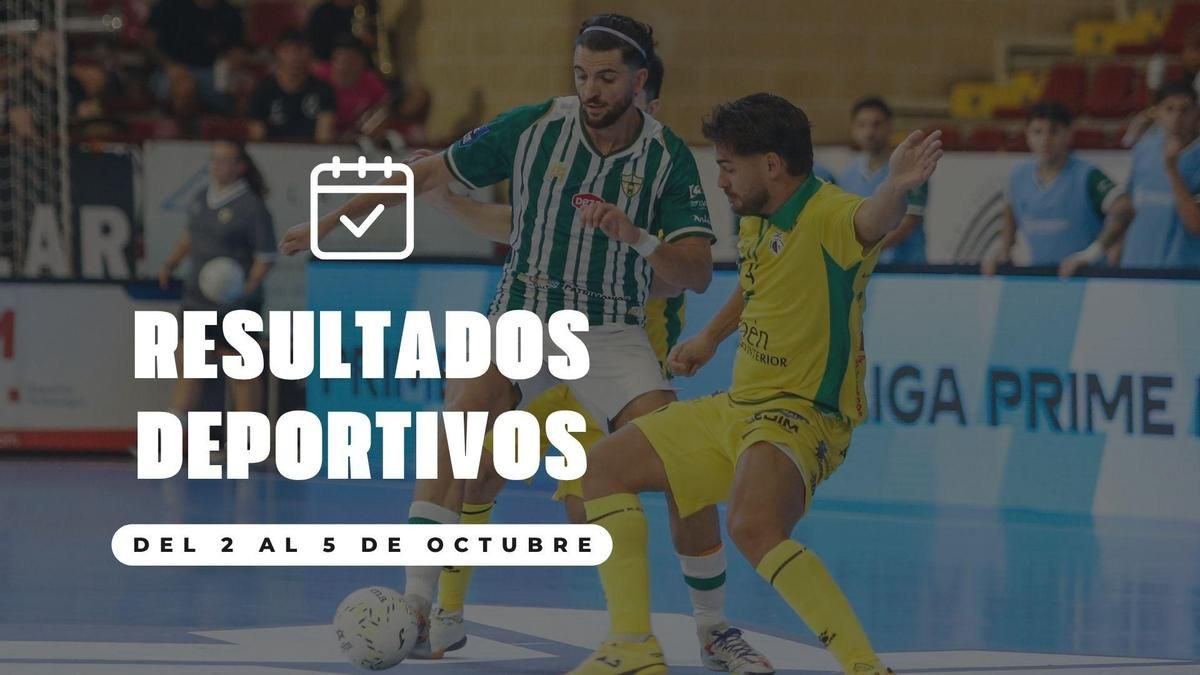 Resultados deportivos del 2 al 5 de octubre