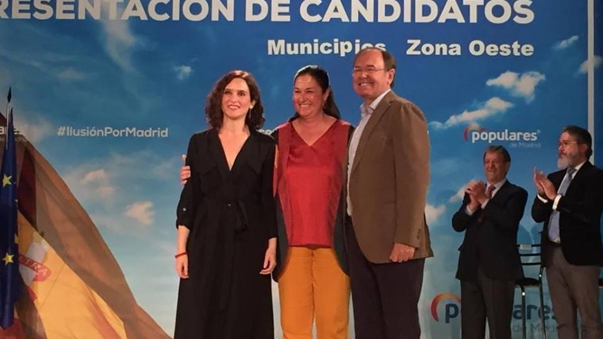 La diputada Belén Rodríguez Palomino junto a Isabel Díaz Ayuso y Pío García Escudero