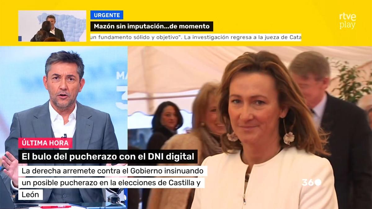 Javier Ruiz critica en RTVE "el bulo del pucherazo" lanzado por Isabel Durán y apoyado por Ayuso: "Conspiración paranoica"